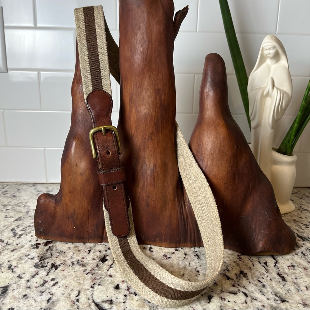 Coach Brown and Tan Men's Belt